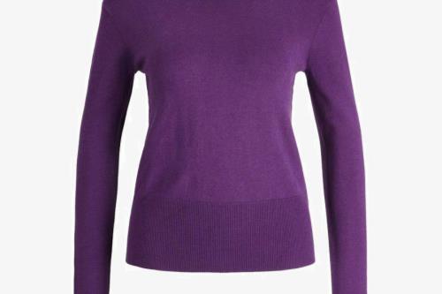 Maglia viola collo alto